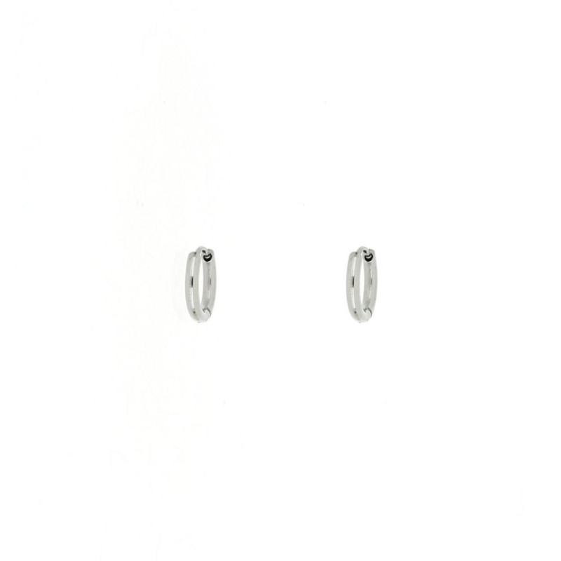 ORECCHINI CERCHIO ACCIAIO MM 12