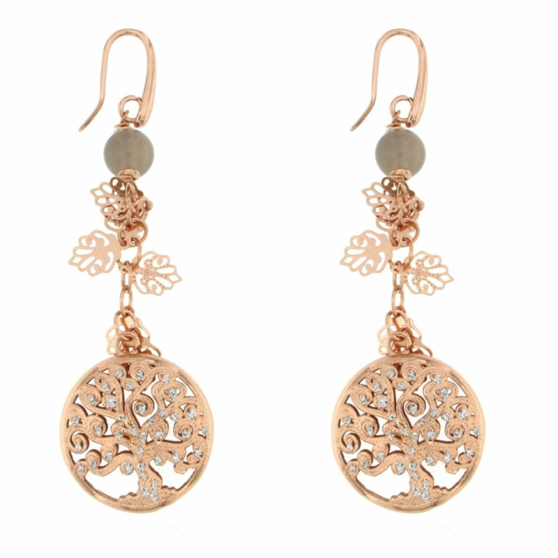 ORECCHINI "AMAZZONE" IN OTTONE ALBERO DELLA VITA