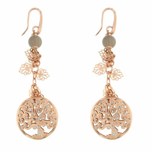 ORECCHINI "AMAZZONE" IN OTTONE ALBERO DELLA VITA