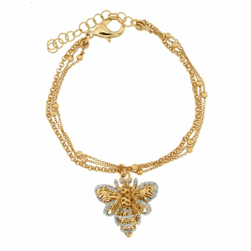 BRACCIALE "AMAZZONE" DORATO IN OTTONE APE