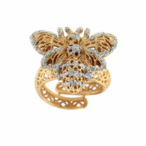 ANELLO "AMAZZONE" DORATO IN OTTONE APE
