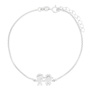 BRACCIALE CM 17+2 PUPI BIMBI MM 9 IN ARGENTO 925