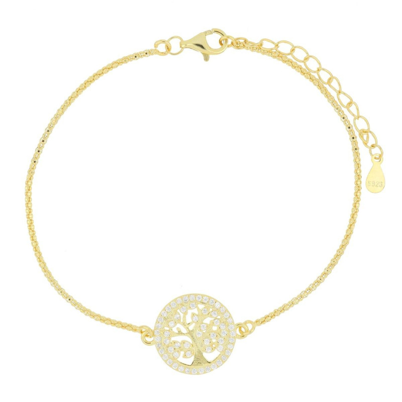 BRACCIALE CM 17+3 ALBERO DELLA VITA MM 11 IN ARGENTO 925