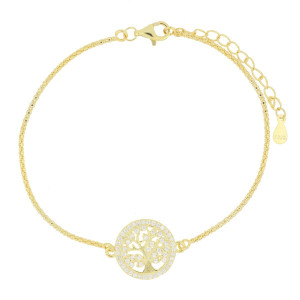BRACCIALE CM 17+3 ALBERO DELLA VITA MM 11 IN ARGENTO 925