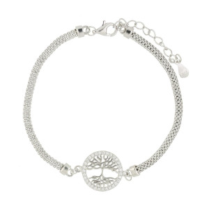 BRACCIALE CM 17+3 ALBERO DELLA VITA MM 11 IN ARGENTO 925