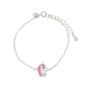 BRACCIALE CM 14+3 BABY IN ARGENTO 925 UNICORNO MM 10