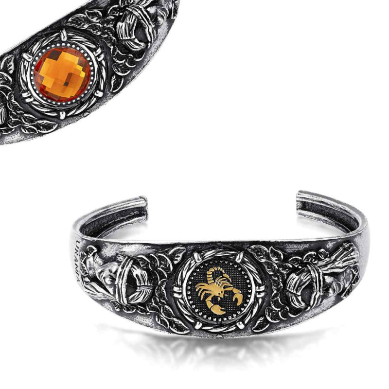 BRACCIALE ANDROMEDA SCORPIONE IN OTTONE