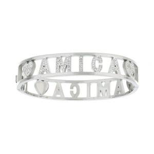 BRACCIALE NOME IN ACCIAIO "AMICA"