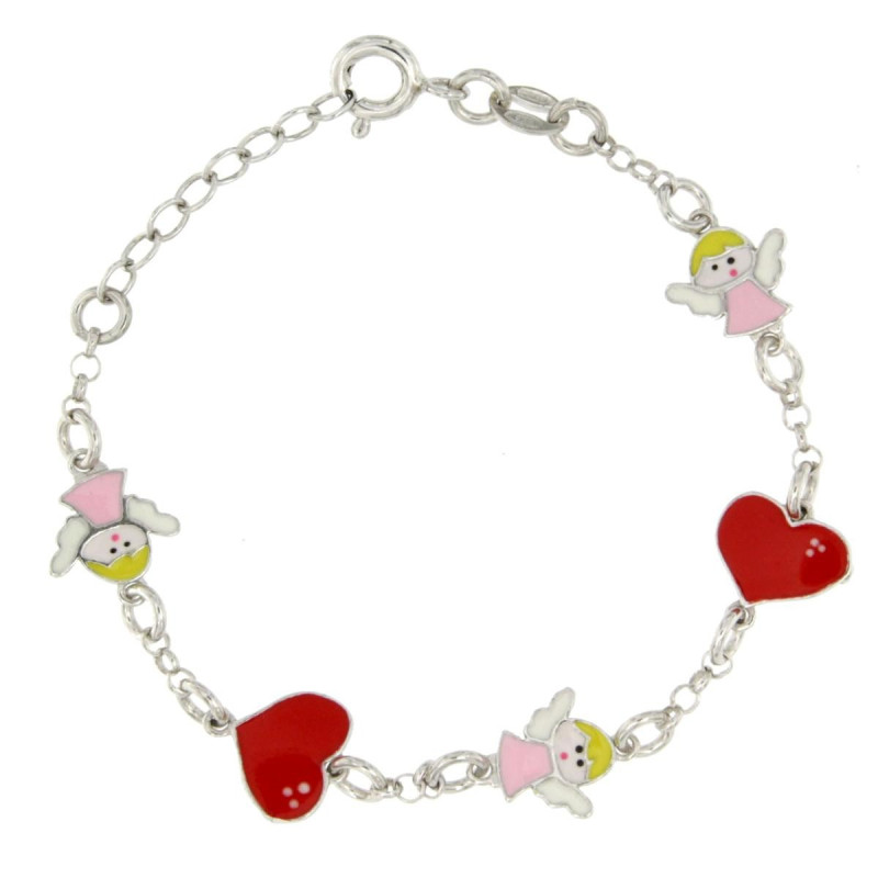 BRACCIALE "BABY" IN ARGENTO 925 ANGELO CUORE
