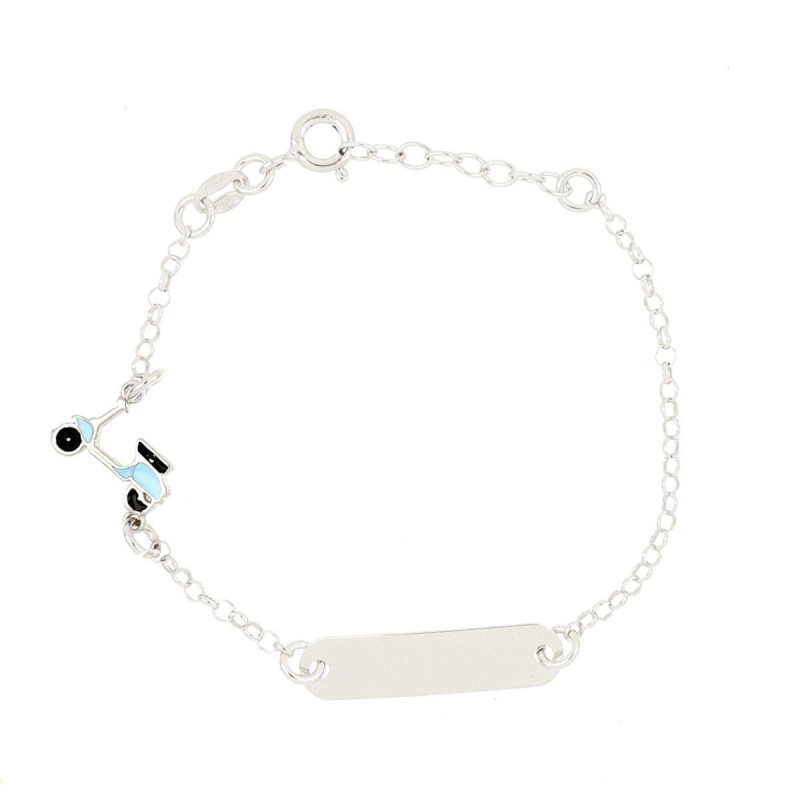 BRACCIALE "BABY" CON TARGA IN ARGENTO 925 VESPA