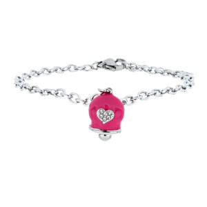 BRACCIALE CM 16+3 BELLS IN ACCIAIO MM 13