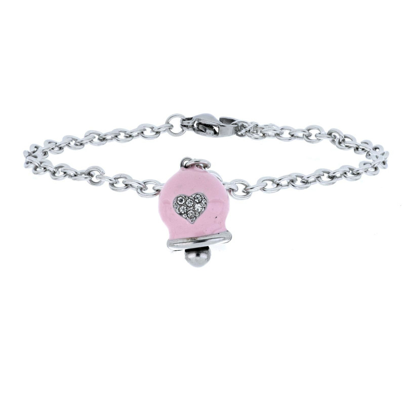 BRACCIALE CM 16+3 BELLS IN ACCIAIO MM 13