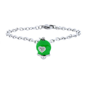 BRACCIALE CM 16+3 BELLS IN ACCIAIO MM 13