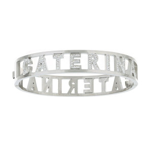 BRACCIALE NOME IN ACCIAIO "CATERINA"