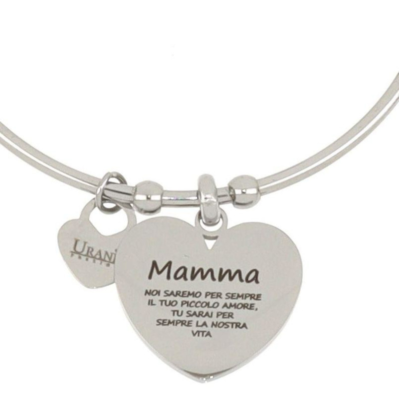 BRACCIALE "PENSIERO" IN ACCIAIO "MAMMA NOI SAREMO SEMPRE IL TUO