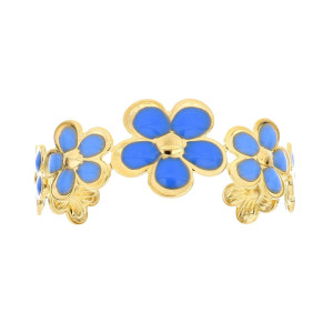 BRACCIALE MANHATTAN AZZURRO 26MM IN ACCIAIO