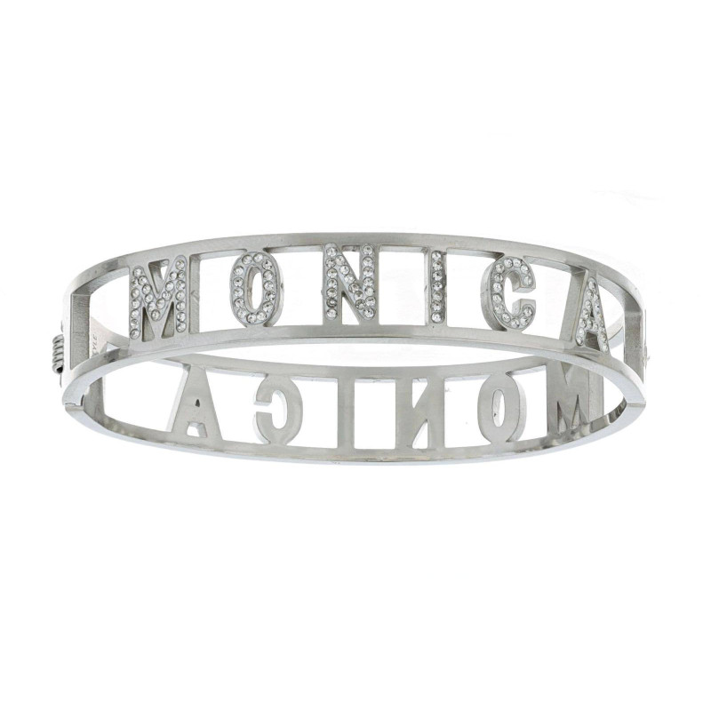 BRACCIALE NOME IN ACCIAIO "MONICA"