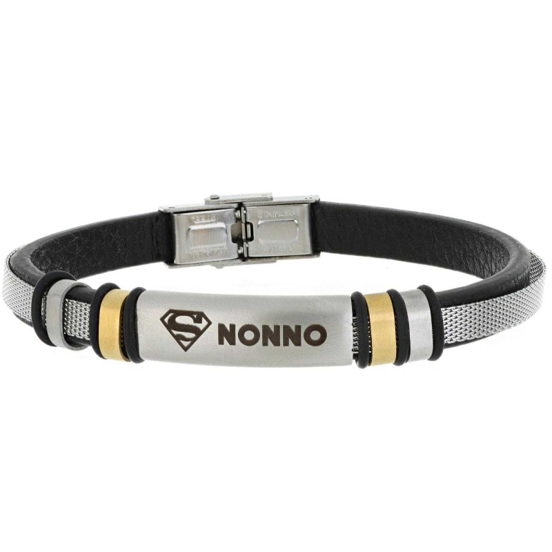 BRACCIALE IN ACCIAIO "NONNO"