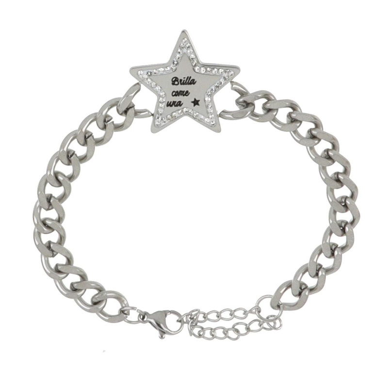BRACCIALE NAIROBI IN ACCIAIO BRILLA COME UNA STELLA