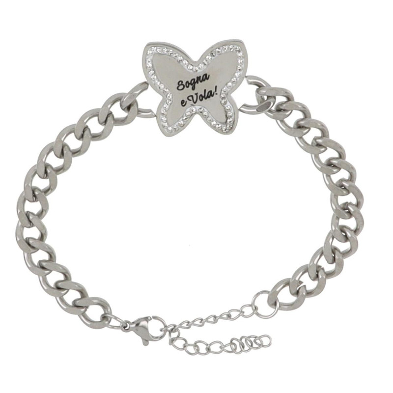 BRACCIALE NAIROBI IN ACCIAIO SOGNA E VOLA