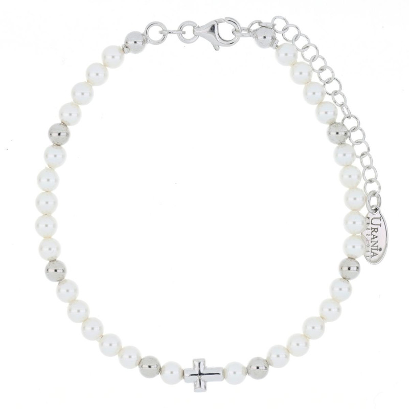 BRACCIALE CM 18+4 PERLA MM 4 IN ARGENTO 925