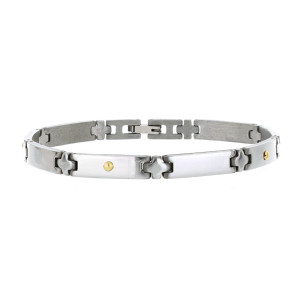 BRACCIALE UOMO ECO IN ACCIAIO MM 6
