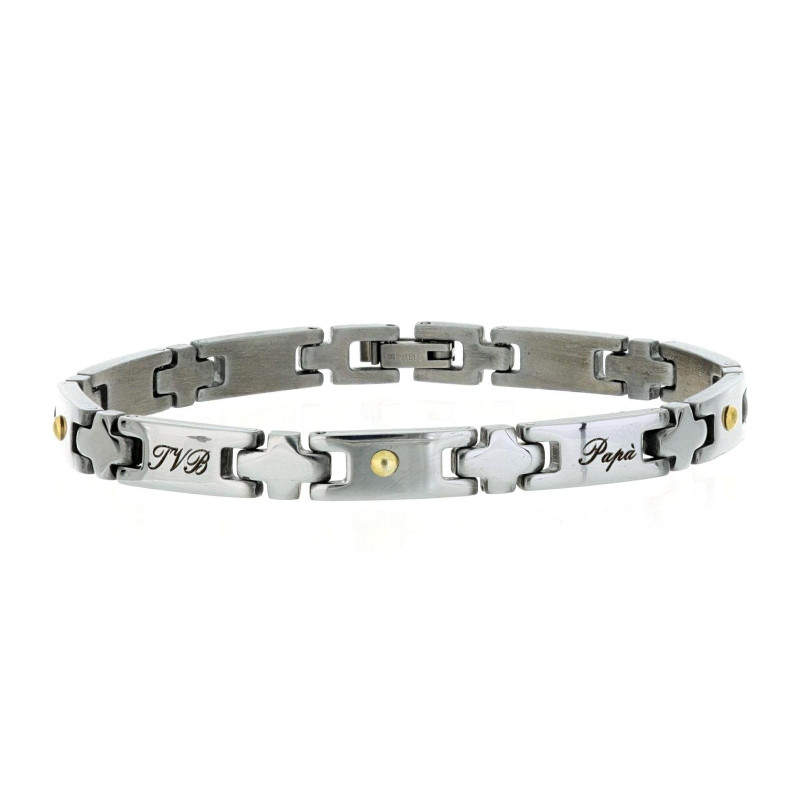 BRACCIALE UOMO ECO IN ACCIAIO