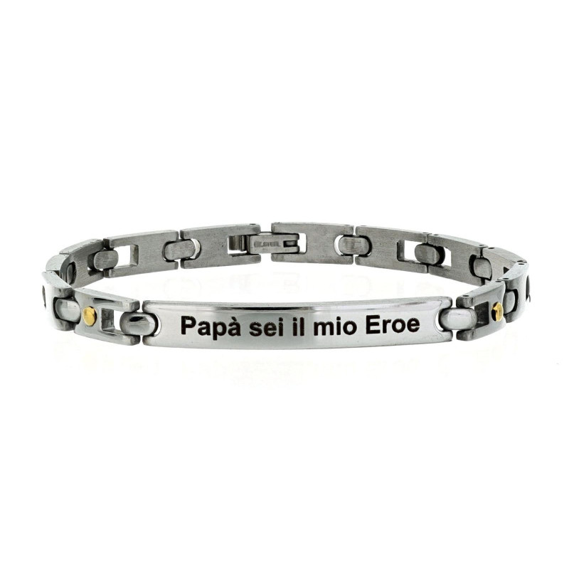 BRACCIALE CM 21 UOMO IN ACCIAIO