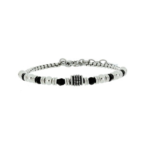 BRACCIALE CM 19+2 UOMO IN ACCIAIO
