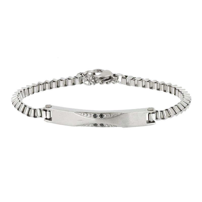 BRACCIALE UOMO ECO IN ACCIAIO CM 16,5+5