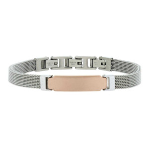 BRACCIALE CM 18 UOMO IN ACCIAIO E CERAMICA