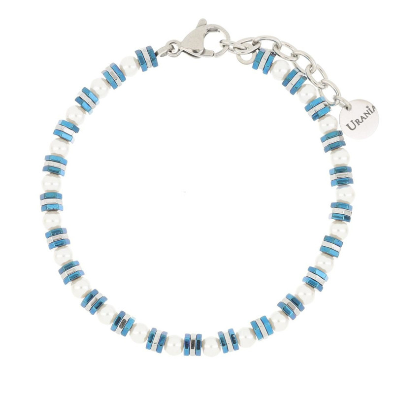 BRACCIALE CM 18+3 UOMO IN PIETRA E ACCIAIO