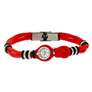 BRACCIALE CM 20 UOMO IN CORDA E ACCIAIO