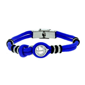 BRACCIALE CM 20 UOMO IN CORDA E ACCIAIO