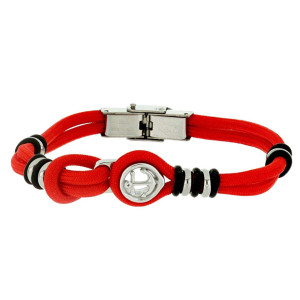 BRACCIALE CM 20 UOMO IN CORDA E ACCIAIO