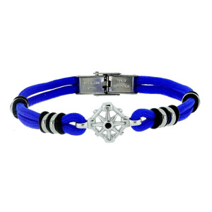 BRACCIALE CM 20 UOMO IN CORDA E ACCIAIO