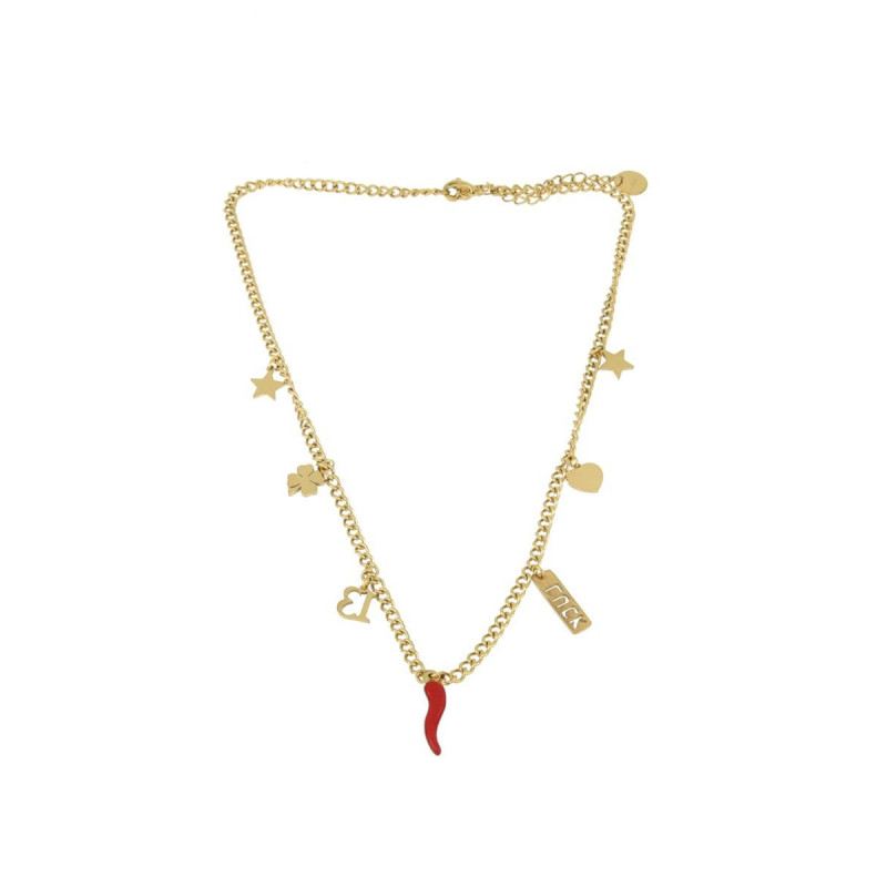 COLLANA IN ACCIAO CON CORNO