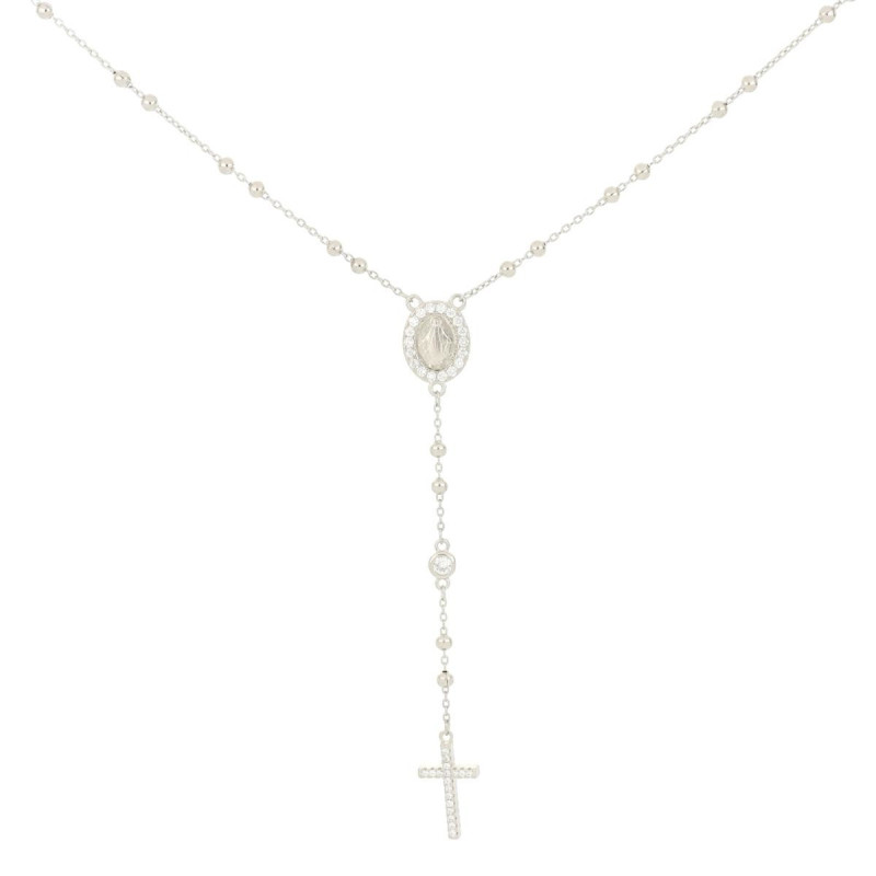 COLLANA CM 51+5 ROSARIO MM 2 IN ARGENTO 925