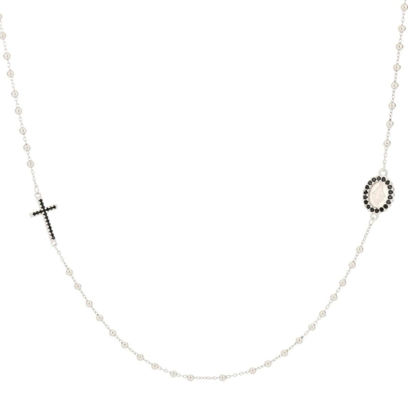 COLLANA CM 46+3 ROSARIO MM 2 IN ARGENTO 925