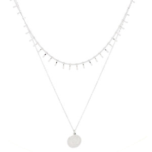 COLLANA AFRODITE IN ACCIAIO CM 39+4