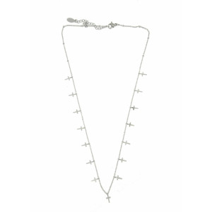 COLLANA AFRODITE IN ACCIAIO CON CROCI