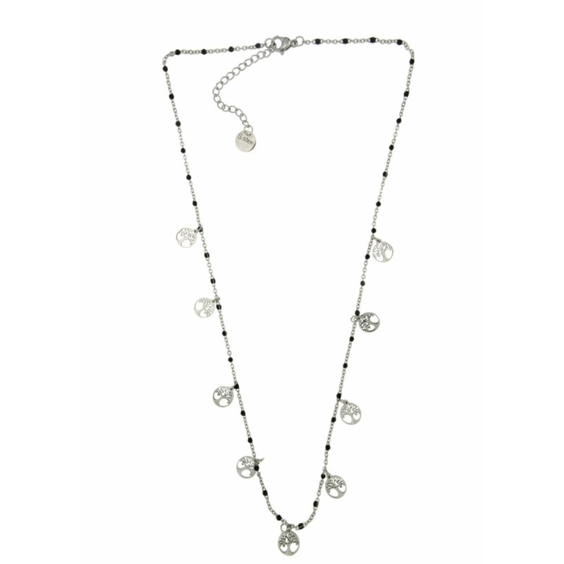COLLANA AFRODITE IN ACCIAIO CON ALBERO DELLA VITA