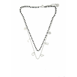 COLLANA AFRODITE IN ACCIAIO CON SCRITTA LOVE