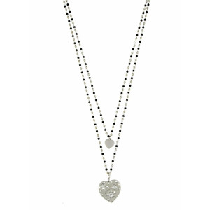 COLLANA AFRODITE IN ACCIAIO CON CUORE