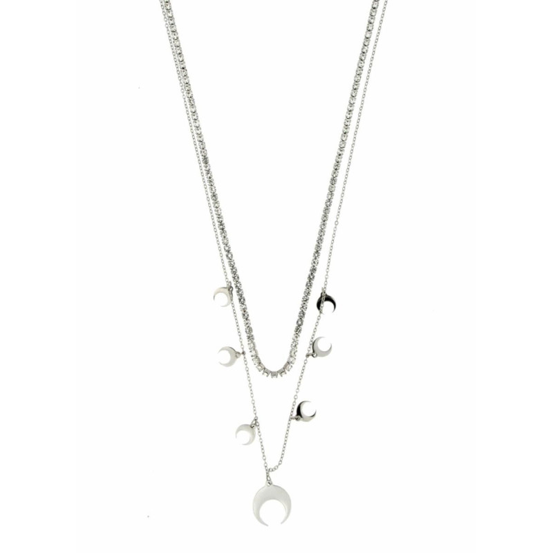 COLLANA AFRODITE IN ACCIAIO CON CORNO