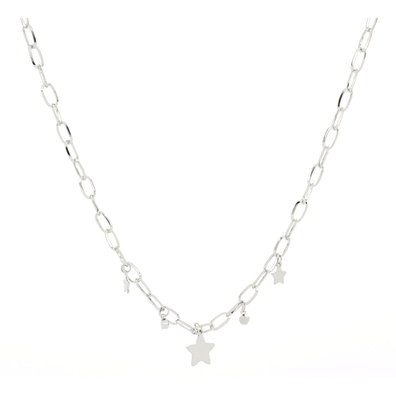 COLLANA AFRODITE CM 39+4 CON STELLA IN ACCIAIO