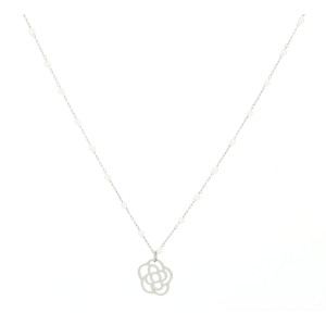 COLLANA AFRODITE CON CATENA CM 82 IN ACCIAIO