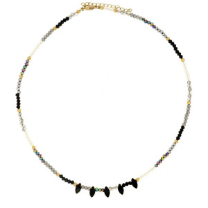 COLLANA AFRODITE 40+5cm 8mm IN ACCIAIO