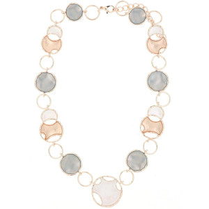 COLLANA "ARMONIA" CM 47+6 IN OTTONE