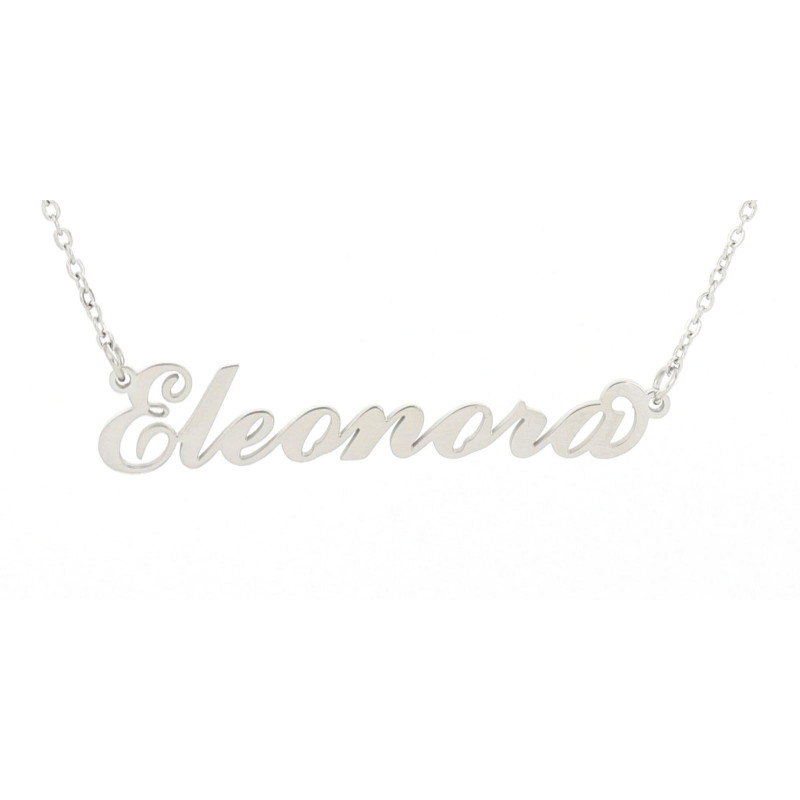 COLLANA "NOME" ELEONORA IN ACCIAIO